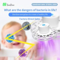 Sandian Mini Sterilizer Cup Sterilizer for Baby Bottle Cup Cleaner UV LED Handheld Sterilization Cover